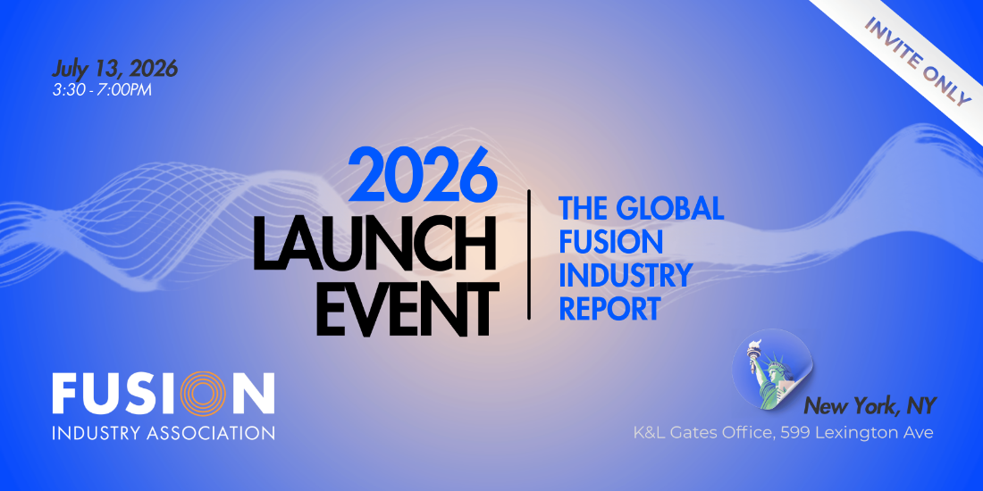 2026 Global Fusion Industry Report Launch in NYC